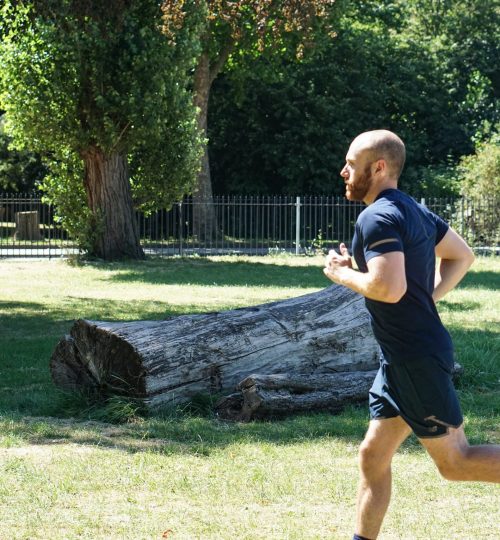 Running man beard